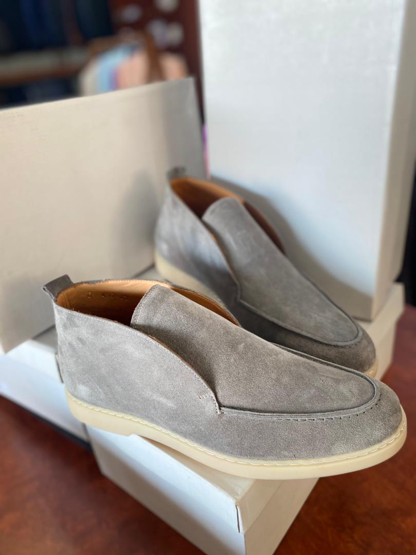 Boris Becker Peto Grey Suede