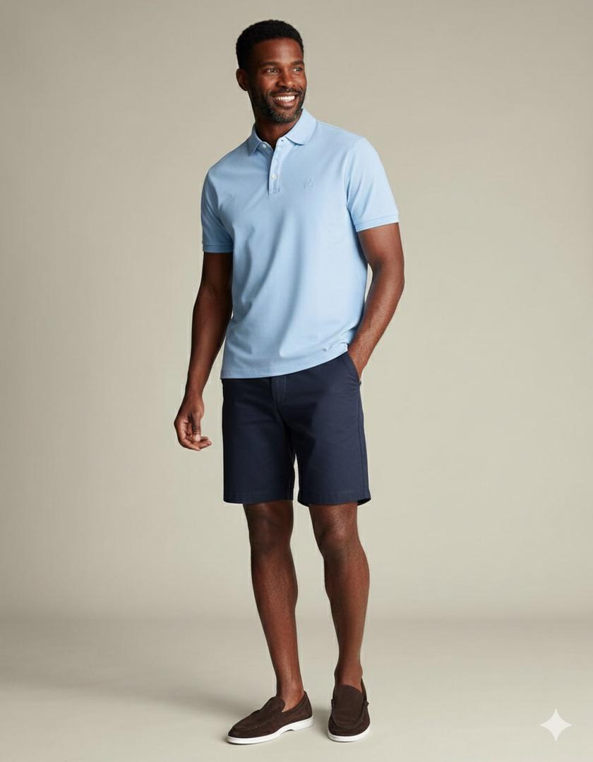 Charles Tyrwhitt Taupe Navy Linen Chino