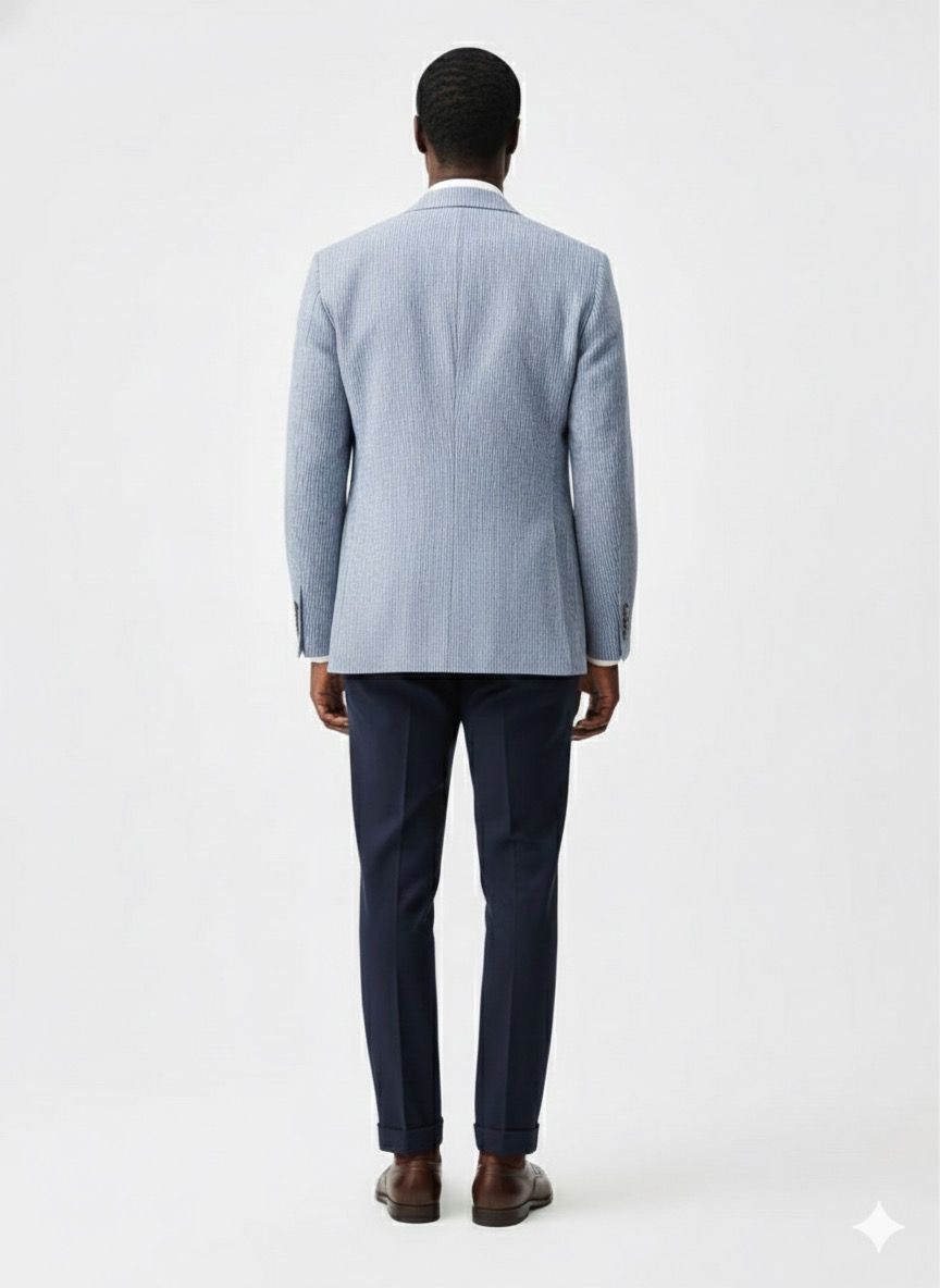 Atelier Torino Striped Blue blazers