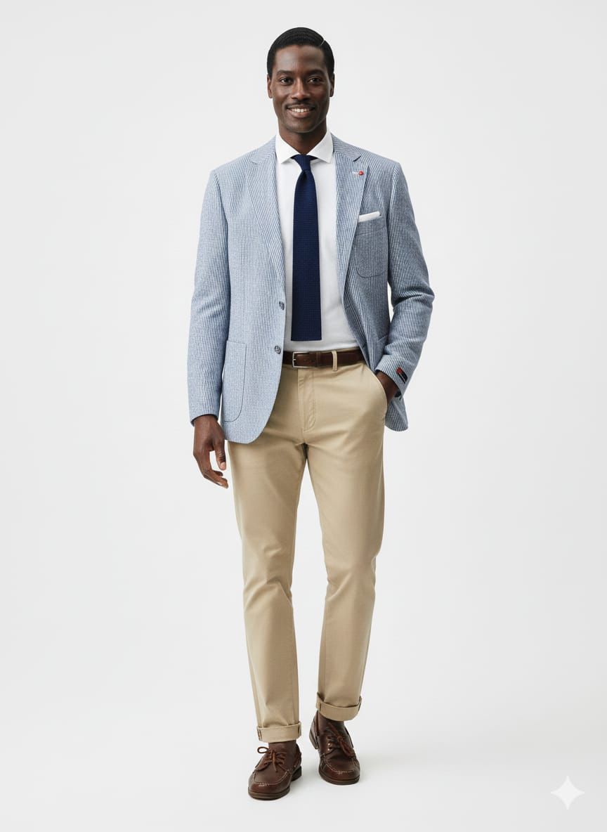 Atelier Torino Striped Blue blazers