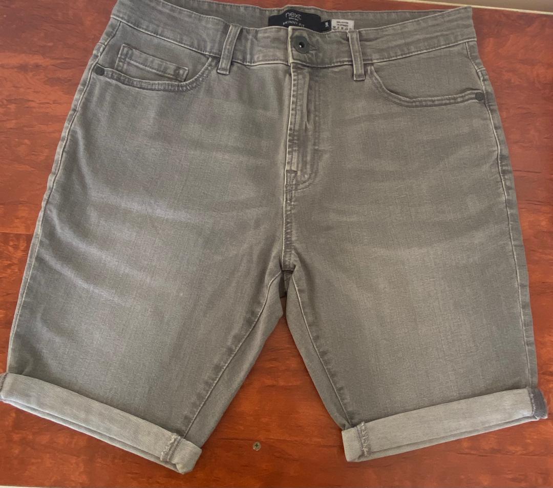 Next Denim Grey Shorts
